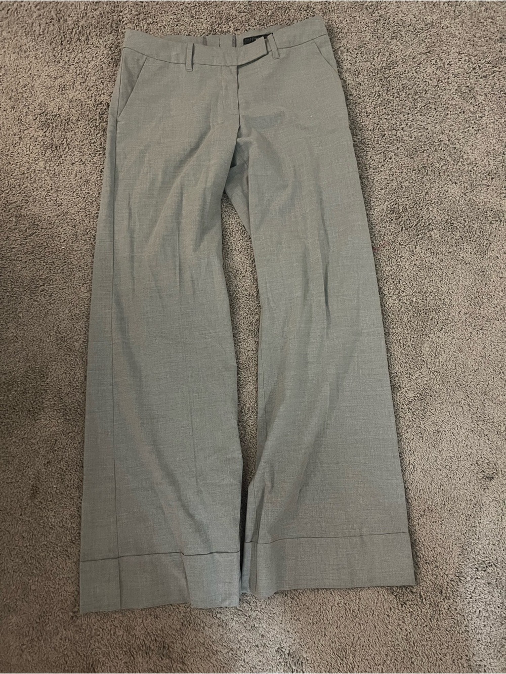 H&M Vintage-Inspired Gray Pants – Women’s Size 8 – Classic Tailored Trousers